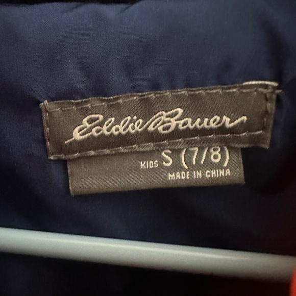 Eddie Bauer Kids Sherpa Fleece Jacket - Full Zip - Size Small 7/8 - Picture 3 of 3